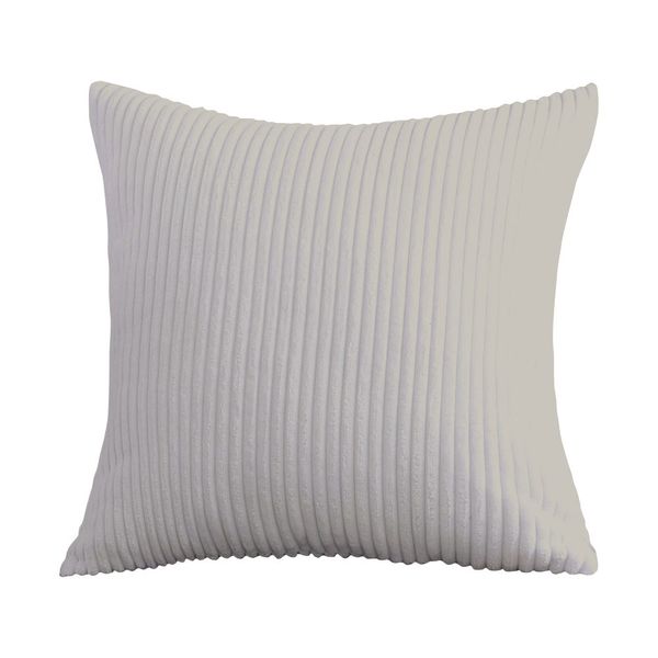 Pandok - Velvet Corduroy Cushion Cover with Inner - Cream