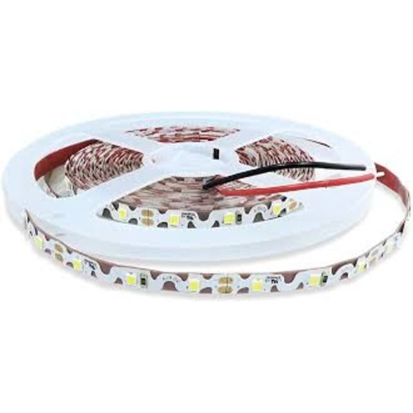 5m 12V DC S-Type White LED Strip Light 6000-6500K IP20 Bendable 60 LEDs/m