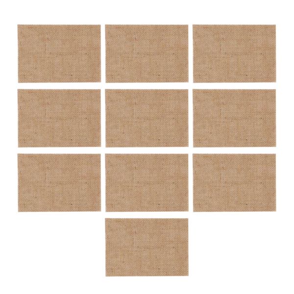 Natural Burlap Place Mat Table Placemats Coaster Dining Decor - 10 Pieces