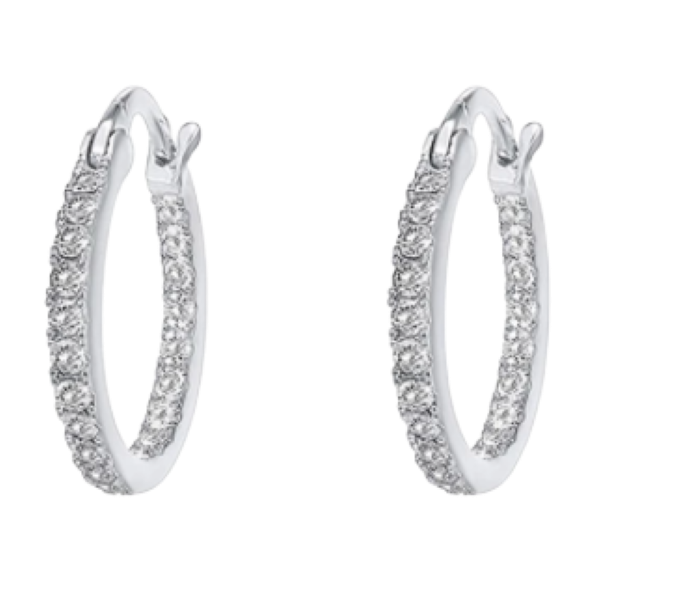 925 Sterling Silver Small Hoop Stud Earrings