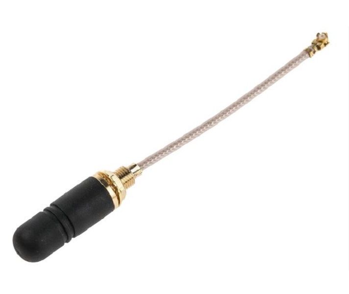 RF Solutions (ANT-24G-S21-P5FL) Mini Stubby Antenna, 1/4 Wave Monopole