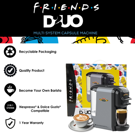 Dolce Gusto Nespresso Compatible Coffee Machine Caffeluxe FRIENDS