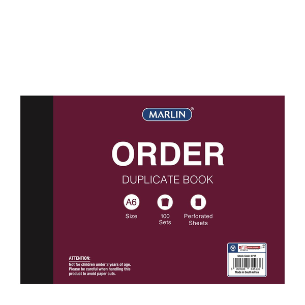 A6 Order Duplicate Book (pack of 5)