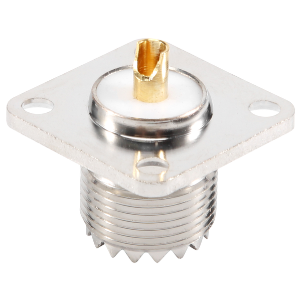 UHF SO-239 Female Jack Square Shape Solder Cup Coax Connector for Ham Radi