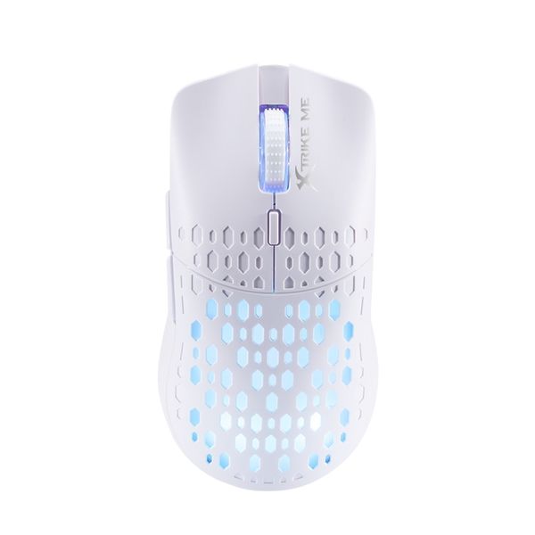 Perforated honeycomb Pattern Ultra-light Xtrike me GM209W RGB Gaming Mice