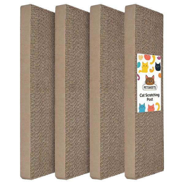 4 Pack Cat Scratching Board Durable Scratch Pad