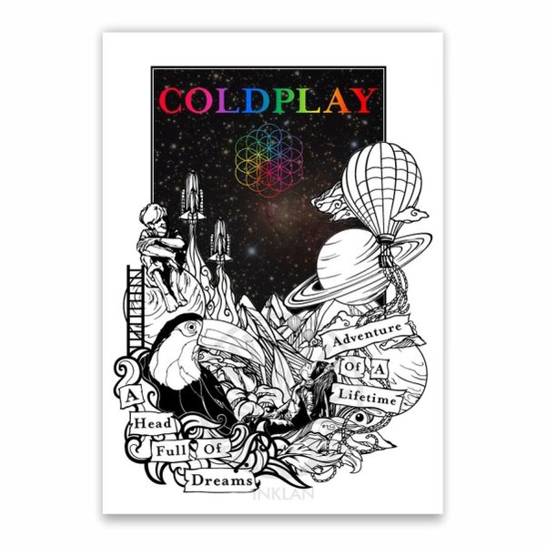 Coldplay Head Full Of Dreams Poster - A1