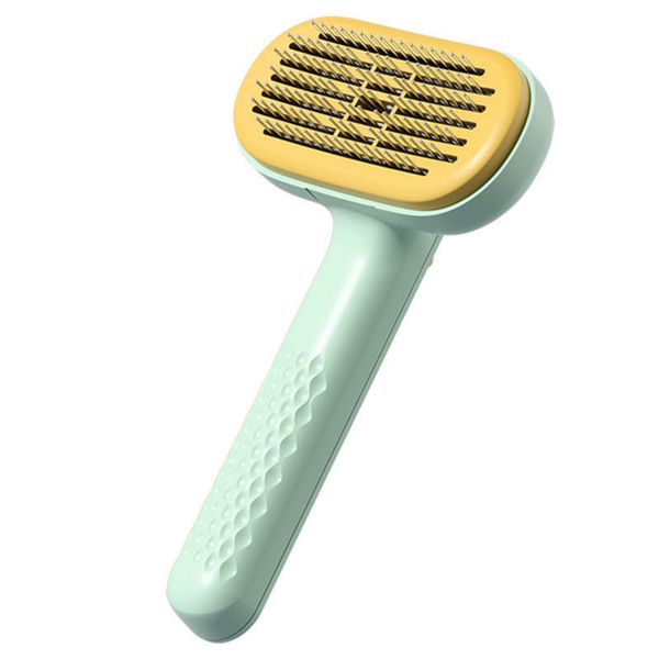 Portable Stainless Steel Massage Needle Self-Cleaning Slicker Brush