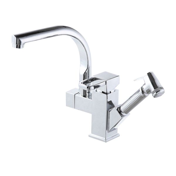 Portable 360 Degree Rotation Hot &amp; Cold Pull Out Sprayer Mixer Tap