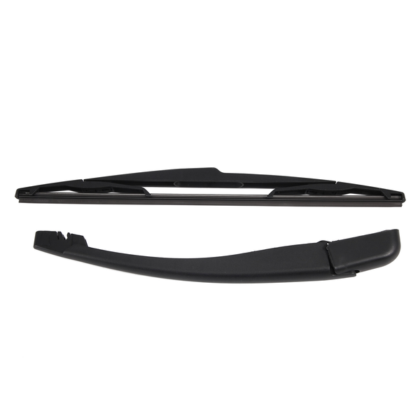 Brushes + Wiper Blade Arm Black for Car Rear Bezel Compatible with Peugeot