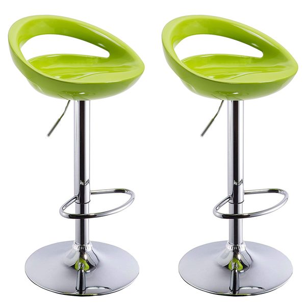 Bar / Kitchen Counter Stools - Set of 2 - Green