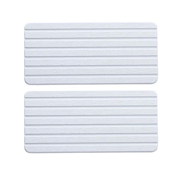 2 PCS Water Absorbent Diatomite Coasters Rectangle, Water Absorbing Stone U