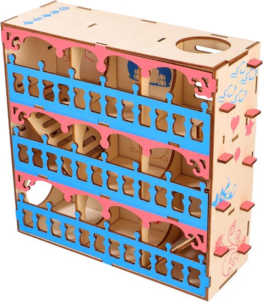 Pet Hamster Wooden Maze Wooden Tunnel Toy 20cm