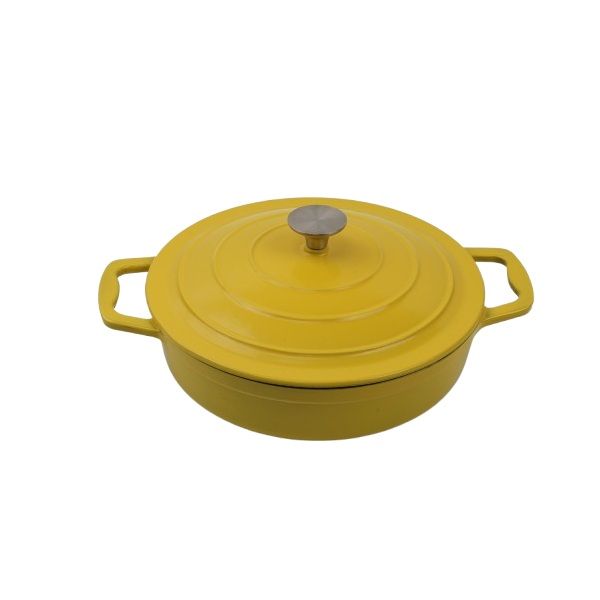 Yellow Low-Profile Casserole Pan