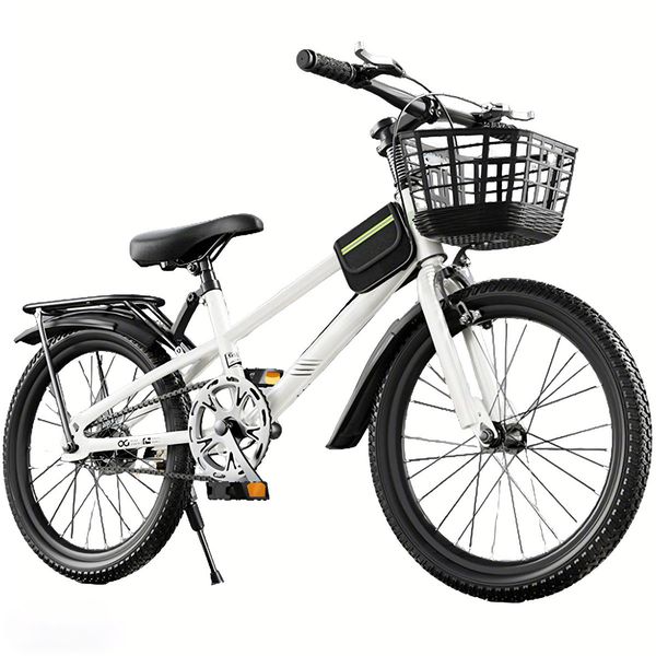 20" Mountain Bike Bicycle Single Speed Kids Bike With Rear Rack &amp; Basket