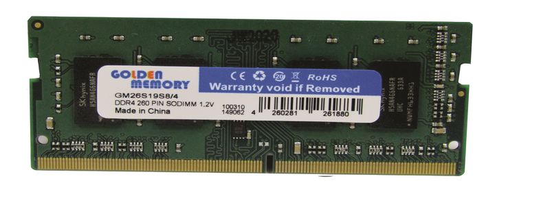 Golden Memory RAM DDR4 4GB 2666 MHZ SODIMM