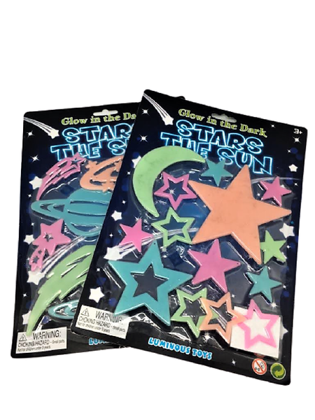 Glow In The Dark Stars and Planets (Assorted 2 pack)