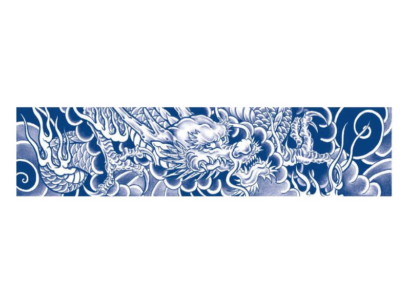 th-INK Semi-Permanent Tattoo Kit - Dragon and Phoenix - 63x240mm