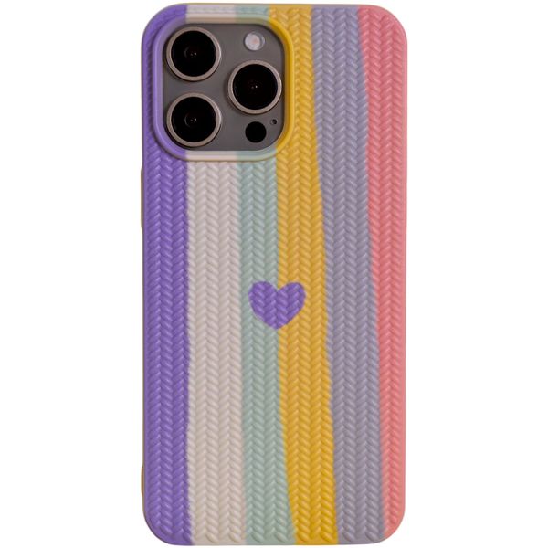 Textured Phone Case - Compatible with 15 Pro Max - Pastel Coloured