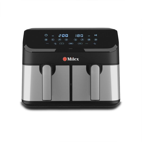 Milex Silver 9L Dual Airfryer