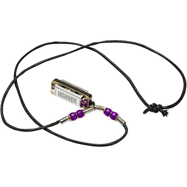 Hohner Harmonica Necklace - Purple