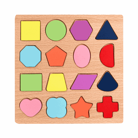 17 Piece - Wooden Shape Sorting Puzzle Board - Multicolour | Shop Today. Get it Tomorrow! | takealot.com