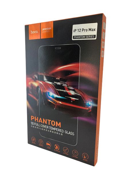 iPhone 12 Pro Max- Hoco Phantom Series 5D Tempered Glass Screen Protector