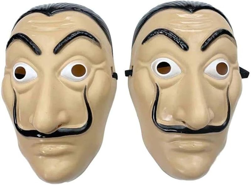 Heist Halloween Dress Up Mask - 2 Pack