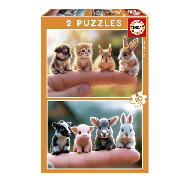 Educa Baby Animals Puzzles - 2 x 20 Piece