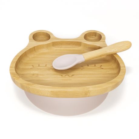 Organic Bamboo Plate Bunny Oatmeal Buy Online In South Africa Takealot Com