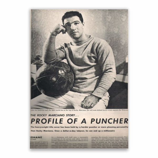 Rocky Marciano Newspaper Poster - A1