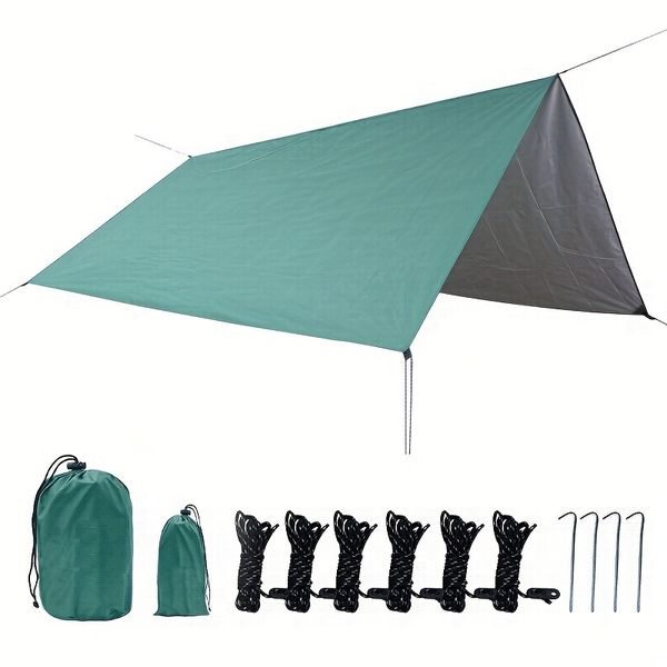 Portable Rhombus Square Silvery Canopy Tent for Outdoor Camping