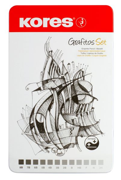 Kores Grafitos Pencil Set, Set of 12