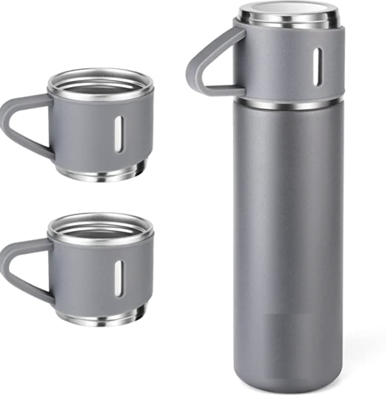 Thermal Insulated Travel Flask Set - Grey | Shop Today. Get it Tomorrow ...