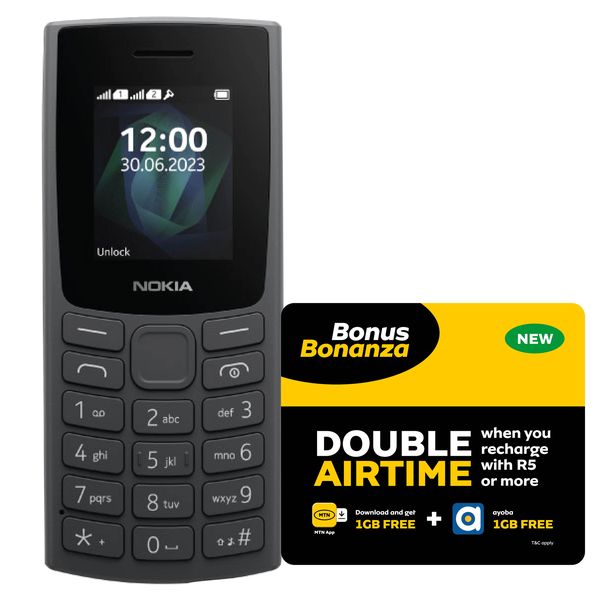 Nokia 105 LEDA 2G DS - Charcoal