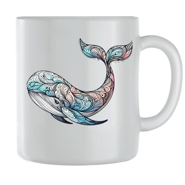 Whale21 Coffee Mugs for Men Women Sealife Graphic Design Cups Present 121