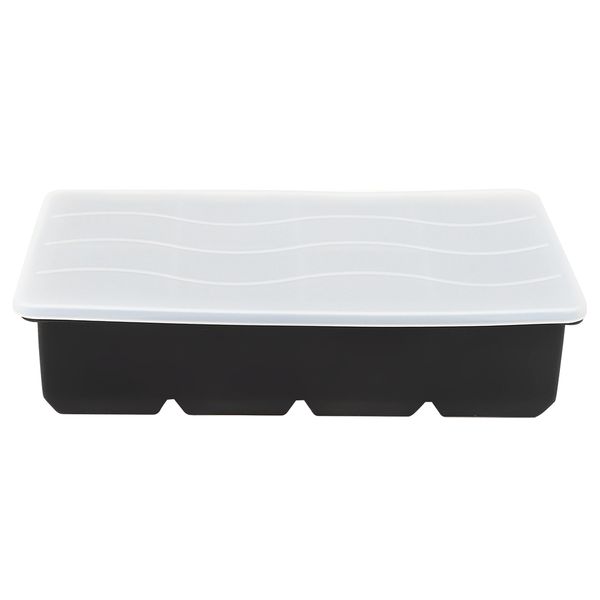 Flexible Silicone Ice Tray With Lid - 8 Grid