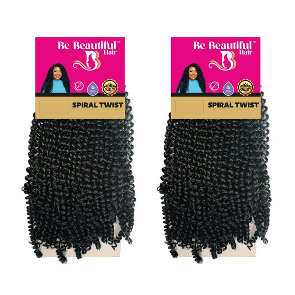 Be Beautiful Spiral Twist X 2 Packs