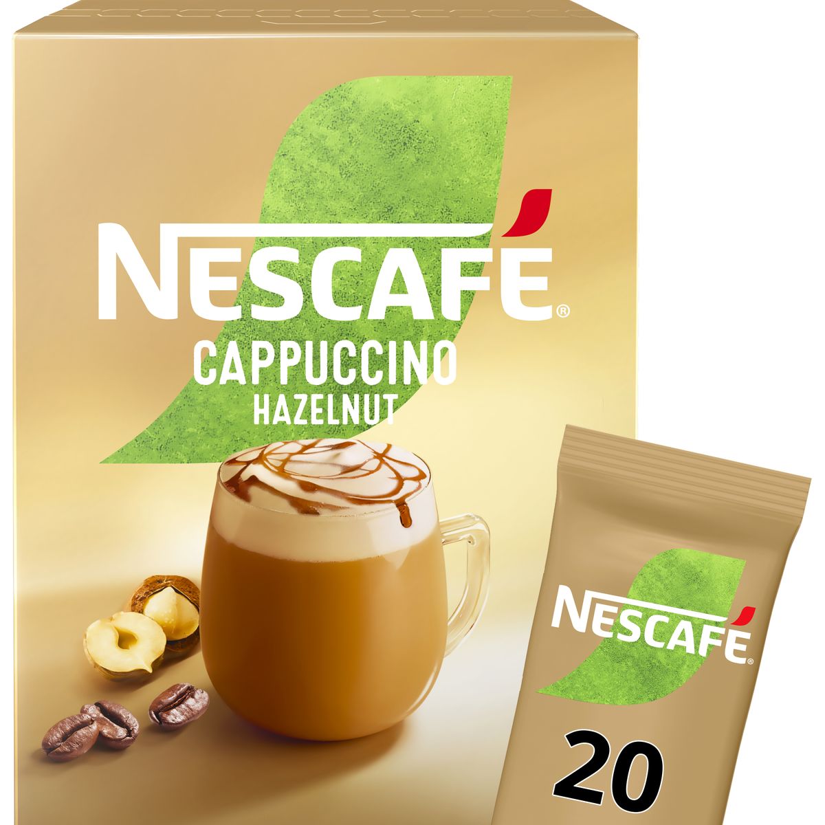 NESCAFÉ Cappuccino Hazelnut Instant Coffee 20 pack (20x18g) | Shop