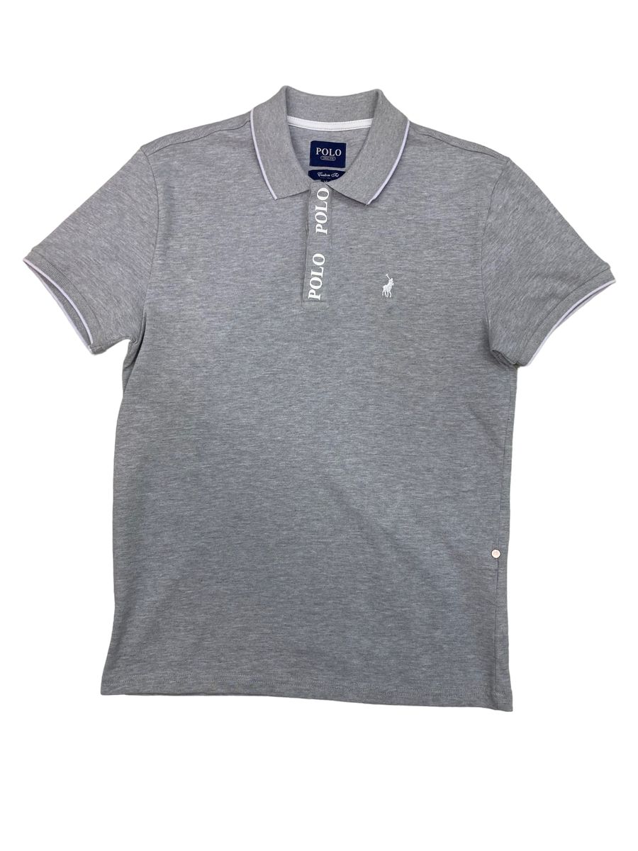 Polo - Mens Printed Placket SS Golfer - Grey | Shop Today. Get it ...