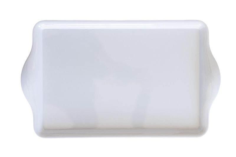 Home Classix Melamine White Tray - 38.5x24cm