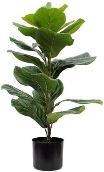 J P Artificial Fiddle Leaf Fig Tree for Home Office Indoor and Outdoor