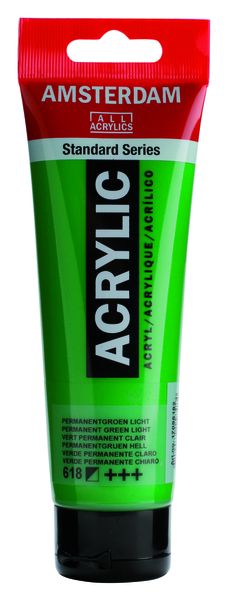 AMSTERDAM Acrylic Paint 120ml Perm. Green LT Tube