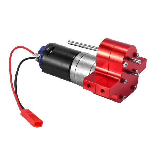 Metal 370 Motor Gearbox Gear Box for Wpl C14 C24 B24 B36 Black