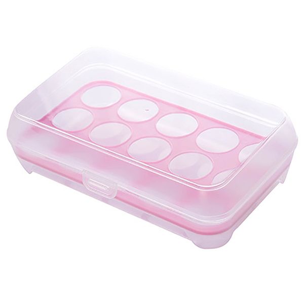 Plastic Refrigerator Egg Storage Container Holder Fridge Tray - 15 Grids