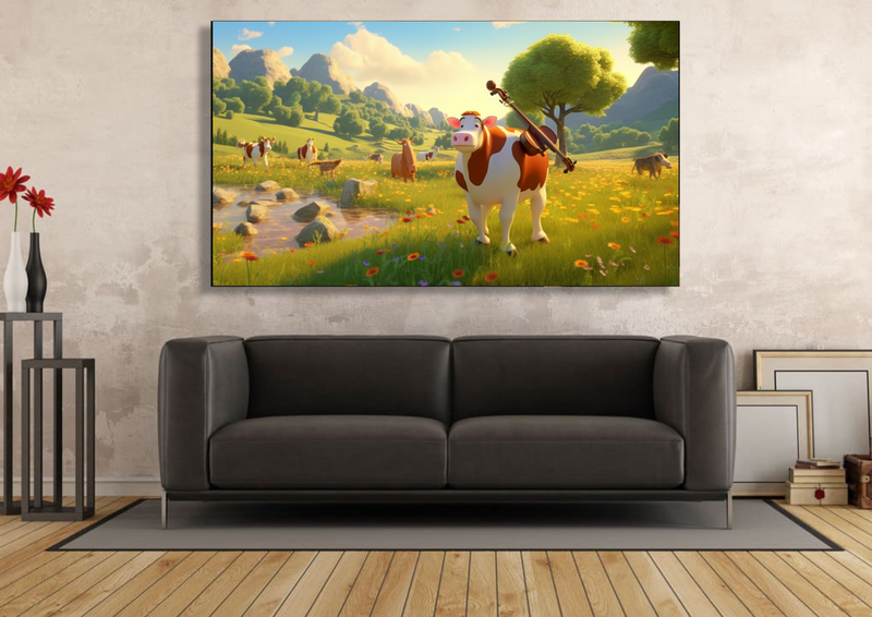 Canvas Wall Art - Countryside Symphony Abstract - IM0221