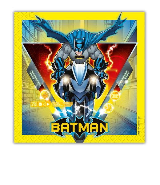 Batman Rouge Rage 2Ply Napkin 33x33cm