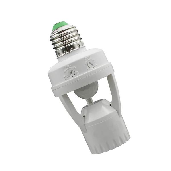 360 Degree 100-240V/AC PIR Human Induction Motion Sensor LED Light Socket