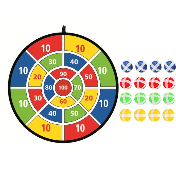 72cm folding throwing Velcro adhesive ball sports toy, 16 balls