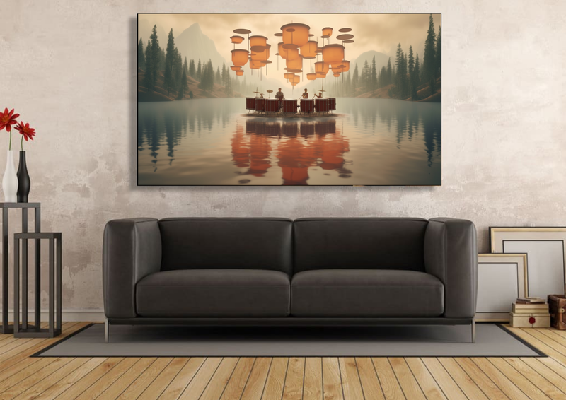 Canvas Wall Art - Surreal Beats Abstract - IM0371